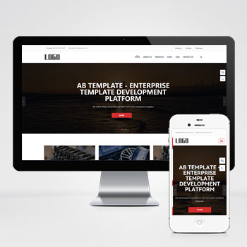 响应式五金外贸英文网站模板(自适应手机版)